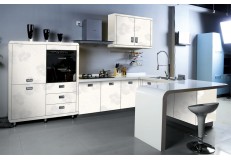 High gloss acrylic kitchen cabinets