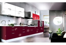 High gloss acrylic kitchen cabinets - DM9633