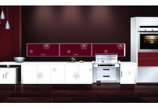 High gloss acrylic kitchen cabinets - DM9634