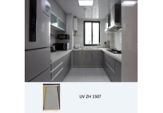 High gloss UV coated kitchen cabinet ZH1507