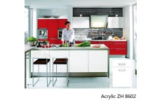 High gloss acrylic wooden kitchen cabinet simple designs ZH8602