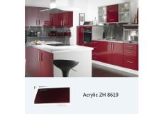 High glossy cabinet furniture acrylic kitchen cabinet ZH8619