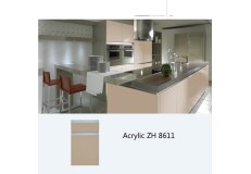 Modern kitchen designs cabinet acrylic laminate kitchen cabinet (ZH8611)