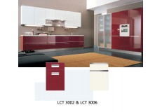 Modern kitchen designs cabinets semi gloss kitchen cabinet LCT3006