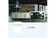 Semi gloss petg kitchen cabinet with simple design LCT 3004