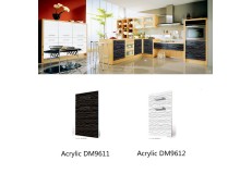 China made acrylic laminate high gloss kitchen cabinets ZH9611 9612