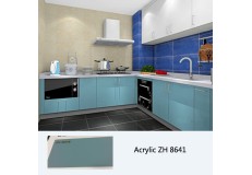 kitchen modern furniture acrylic high gloss kitchen cabinet ZH8641