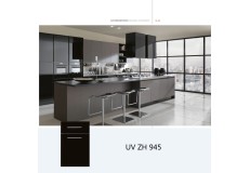 Modern uv high gloss custom wooden kitchen cabinet ZH945
