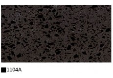 Kitchen cabinet quartz stone countertop black single color 1104A