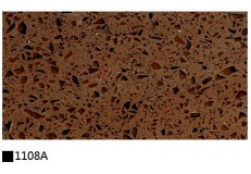 Kitchen cabinet quartz stone countertop single color 1108A