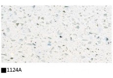 Kitchen cabinet quartz stone countertop single color 1124A