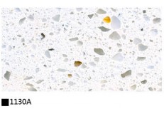 Kitchen cabinet quartz stone countertop single color 1130A