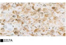 kitchen cabinet quartz stone countertop double color 2217A