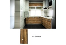 Australia standard glossy wood grain kitchen cabinet ZH3925