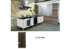 Australia standard glossy wood grain kitchen cabinet ZH3930