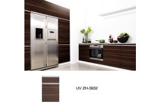 Australia standard glossy wood grain kitchen cabinet ZH3932