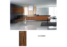 Australian standard glossy wood grain kitchen cabinet ZH3941