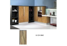 Australian standard UV high gloss wood grain kitchen cabinet ZH3942