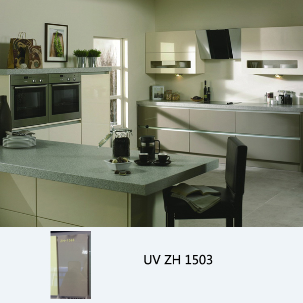 High gloss UV coated modern kitchen cabinet ZH1503