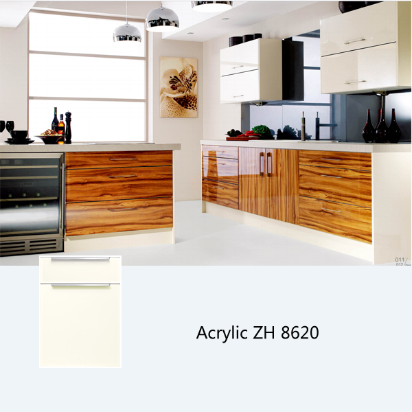 High gloss acrylic finish custom kitchen cabinet ZH8620