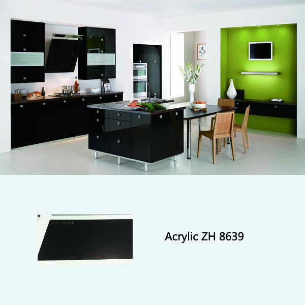 Ready made high gloss kitchen cabinet ZH8639