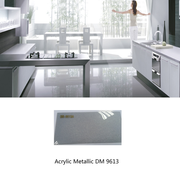 high gloss simple design acrylic kitchen cabinet models ZH9613