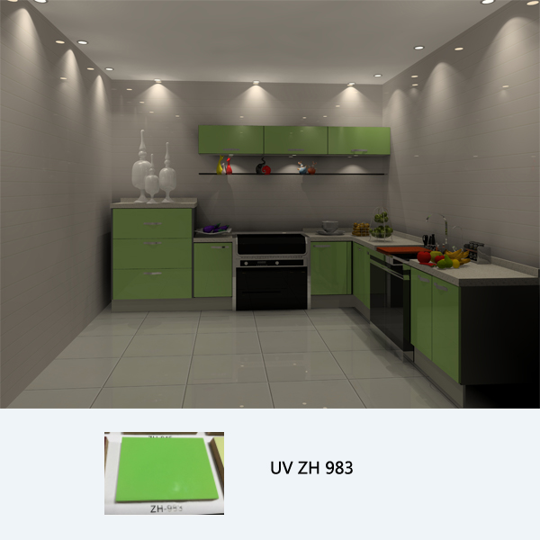 complete kitchen cabinet set with simple designs ZH983