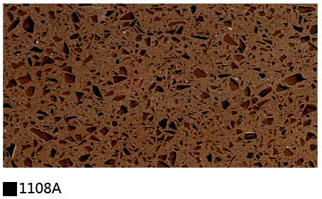 Kitchen cabinet quartz stone countertop single color 1108A