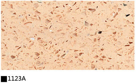 Kitchen cabinet quartz stone countertop single color 1123A