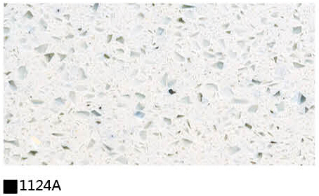 Kitchen cabinet quartz stone countertop  single color 1124A