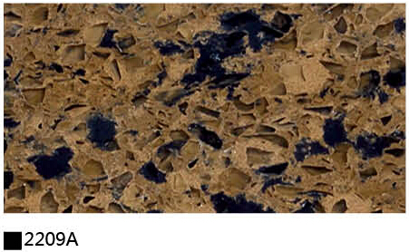 kitchen cabinet quartz stone double color 2209