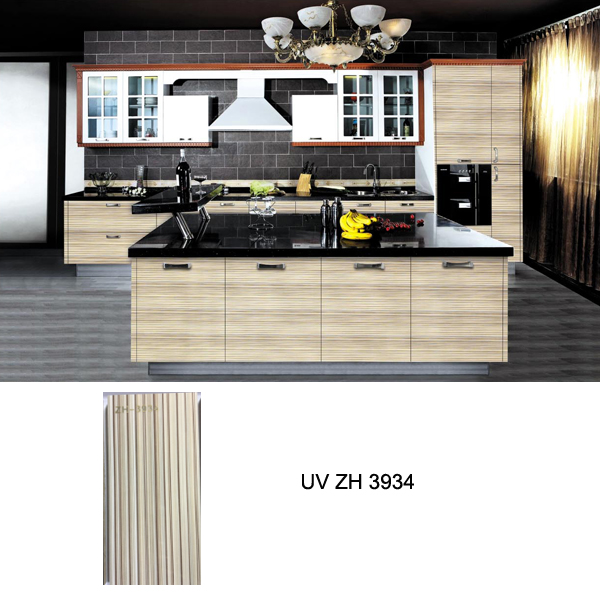 Australia standard UV high gloss wood grain kitchen cabinet ZH3930  Australia standard UV high gloss woode grain kitchen cabinet ZH3934 